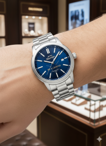 Slazenger SL.09.2542.2.06 Erkek Kol Saati | 42 mm Mavi Kadran, Otomatik 8215 Mekanizma, 10 ATM Su Geçirmez