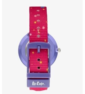Lee Cooper LC.K.3.738 Çocuk Kol Saati | Peri Kız Temalı, Mor Kasa, Pembe Silikon Kordon