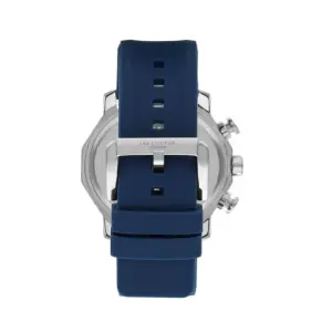Lee Cooper LC07631.399 Erkek Kol Saati | 49 mm Mavi Kadranlı, Çelik Kasa, Sportif Silikon Kordon