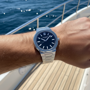 Lee Cooper LC07952.380 Erkek Kol Saati | 42 mm Çelik Kasa, Siyah Kadran
