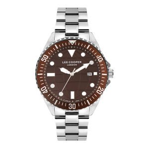 Lee Cooper LC07541.340 Erkek Kol Saati | 45 mm Kahverengi Kadran