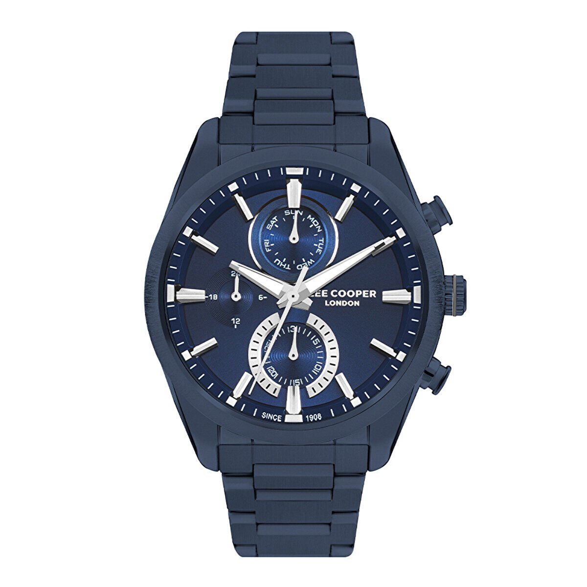 Lee Cooper LC07947.990 Erkek Kol Saati | 45 mm Lacivert Kasa ve Kadran