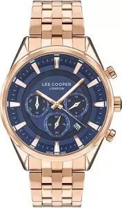 Lee Cooper LC07533.490-NM Erkek Kol Saati | 45 mm Rose Gold Çelik Kasa