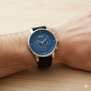 Lee Cooper LC06919.091 Erkek Kol Saati | 45 mm Çelik Kasa, Mavi Kadran