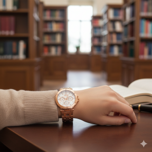 Slazenger SL.09.2159.4.05 Kadın Kol Saati | 34 mm Rose Kasa, Çelik Kordon, Fonksiyonlu Taşlı Kadran