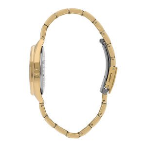 Slazenger SL.09.2301.3.03 Kadın Kol Saati | 34 mm Taşlı Altın Kasa, Yeşil Desenli Kadran