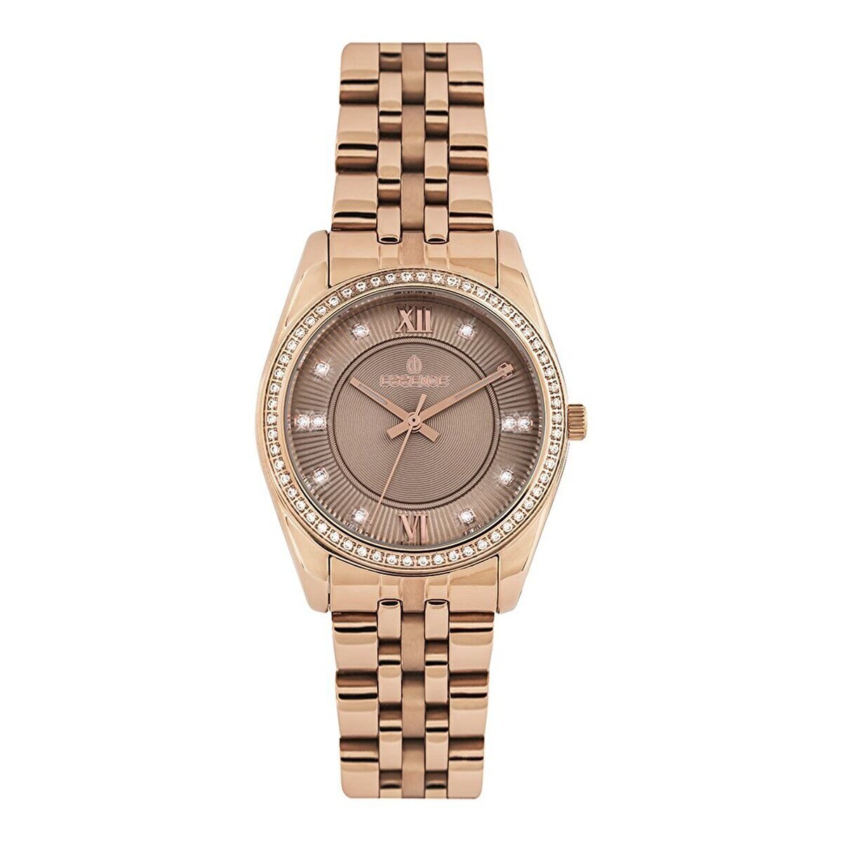 Essence ES6493FE.410 Kadın Kol Saati | 33 mm Rose Gold Çelik Kasa, Taşlı Kadran, Zarif ve Klasik Stil