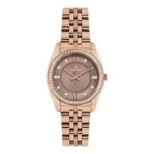 Essence ES6493FE.410 Kadın Kol Saati | 33 mm Rose Gold Çelik Kasa, Taşlı Kadran, Zarif ve Klasik Stil