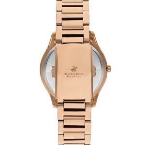 Beverly Hills Polo Club BP3350X.430 Kol Saati | 36 mm Rose Gold Kadın Saat, Kristal Taşlı Multifonksiyon Tasarım