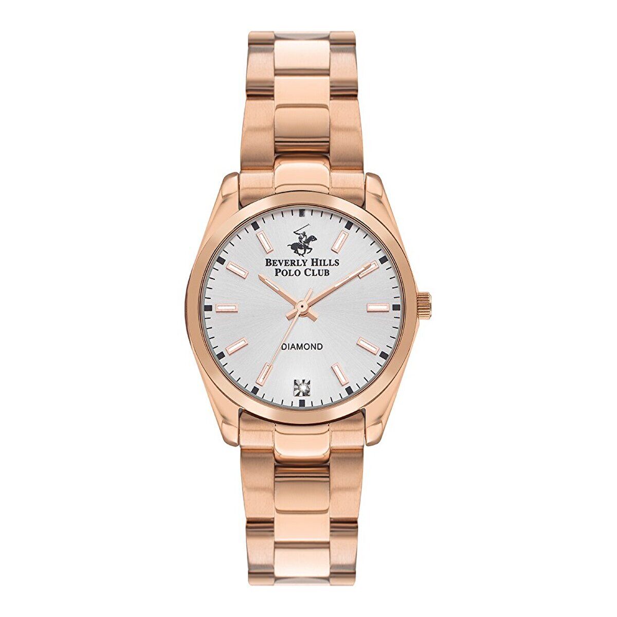 Beverly Hills Polo Club BP3301X.430 Kol Saati | 33 mm Rose Gold Kasa, Quartz Mekanizma, Diamond Serisi Kadın Saat