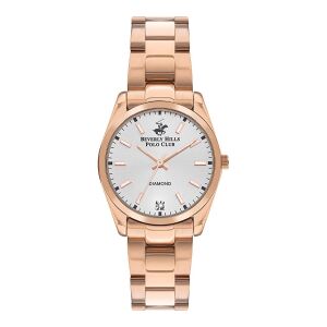 Beverly Hills Polo Club BP3301X.430 Kol Saati | 33 mm Rose Gold Kasa, Quartz Mekanizma, Diamond Serisi Kadın Saat