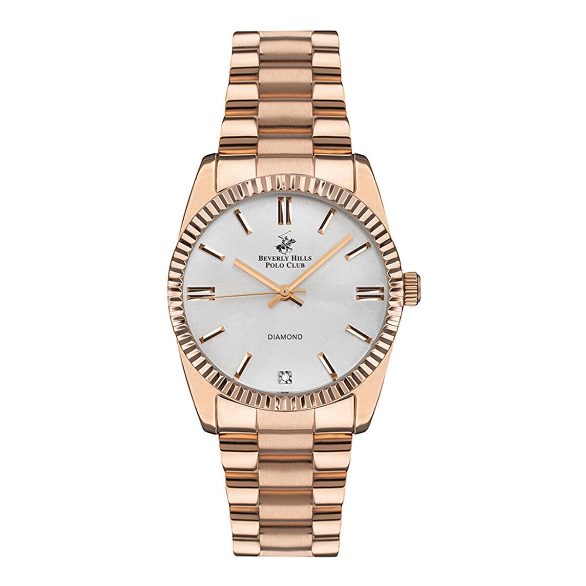 Beverly Hills Polo Club BP3172C.430 Kol Saati | 36 mm Rose Gold Kasa, Diamond Serisi, Quartz Mekanizma Kadın Saat