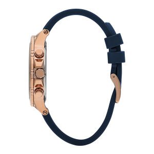 Beverly Hills Polo Club BP3411X.499 Erkek Kol Saati | 45 mm Çelik Kasa, Lacivert Silikon Kordon, 10 ATM Spor Kronograf