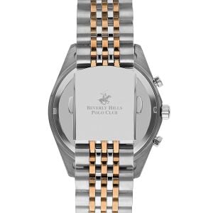 Beverly Hills Polo Club BP3354X.550 Erkek Kol Saati | 44 mm Paslanmaz Çelik Kasa & Bilezik, Rose Gold Detaylı