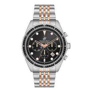 Beverly Hills Polo Club BP3354X.550 Erkek Kol Saati | 44 mm Paslanmaz Çelik Kasa & Bilezik, Rose Gold Detaylı