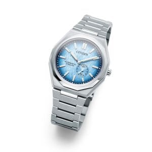 Citizen Zenshin 60 NK5020-58L Erkek Kol Saati | 40 mm Super Titanium™ Kasa, Gri Mavi Kadran, Otomatik Mekanizma