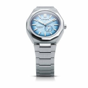 Citizen Zenshin 60 NK5020-58L Erkek Kol Saati | 40 mm Super Titanium™ Kasa, Gri Mavi Kadran, Otomatik Mekanizma