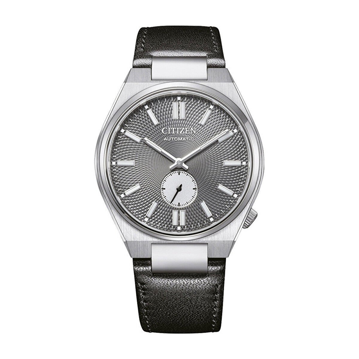 Citizen Tsuyosa NK5010-01H Erkek Kol Saati | 40 mm Paslanmaz Çelik Kasa, Siyah Deri Kordon, Otomatik Mekanizma