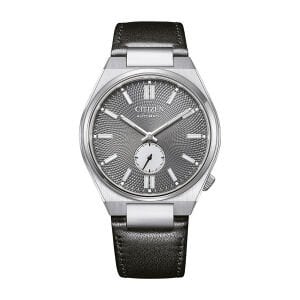 Citizen Tsuyosa NK5010-01H Erkek Kol Saati | 40 mm Paslanmaz Çelik Kasa, Siyah Deri Kordon, Otomatik Mekanizma