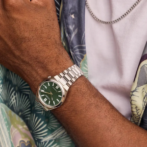 Citizen NJ0200-50X Erkek Kol Saati | 37 mm Paslanmaz Çelik Kasa, Yeşil Kadran, Otomatik Mekanizma