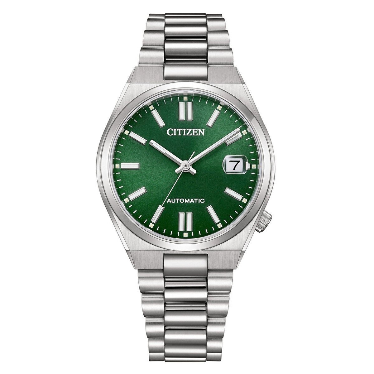 Citizen NJ0200-50X Erkek Kol Saati | 37 mm Paslanmaz Çelik Kasa, Yeşil Kadran, Otomatik Mekanizma