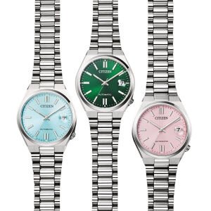 Citizen Tsuyosa NJ0200-50L Erkek Kol Saati | 37 mm, Tiffany Blue Kadran, Otomatik Mekanizma