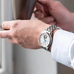 Citizen NH9131-73A Erkek Kol Saati | 40 mm, Open Heart Beyaz Kadran, Otomatik Mekanizma