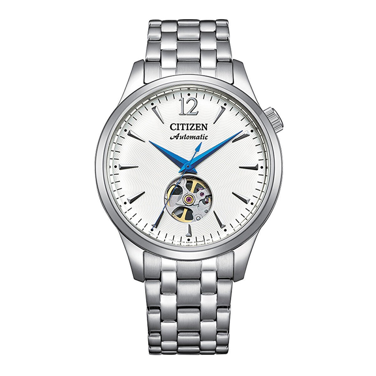 Citizen NH9131-73A Erkek Kol Saati | 40 mm, Open Heart Beyaz Kadran, Otomatik Mekanizma