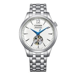 Citizen NH9131-73A Erkek Kol Saati | 40 mm, Open Heart Beyaz Kadran, Otomatik Mekanizma